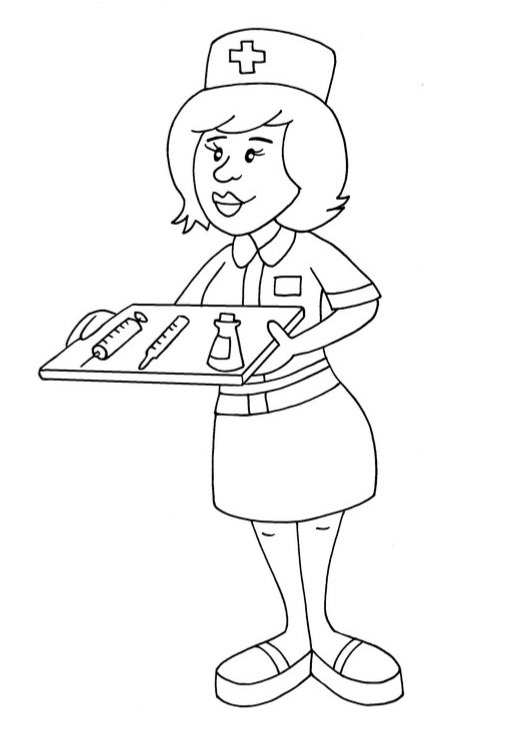 Pielęgniarka kolorowanki